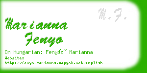 marianna fenyo business card